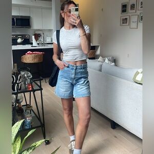 Together Light Blue Jean Shorts